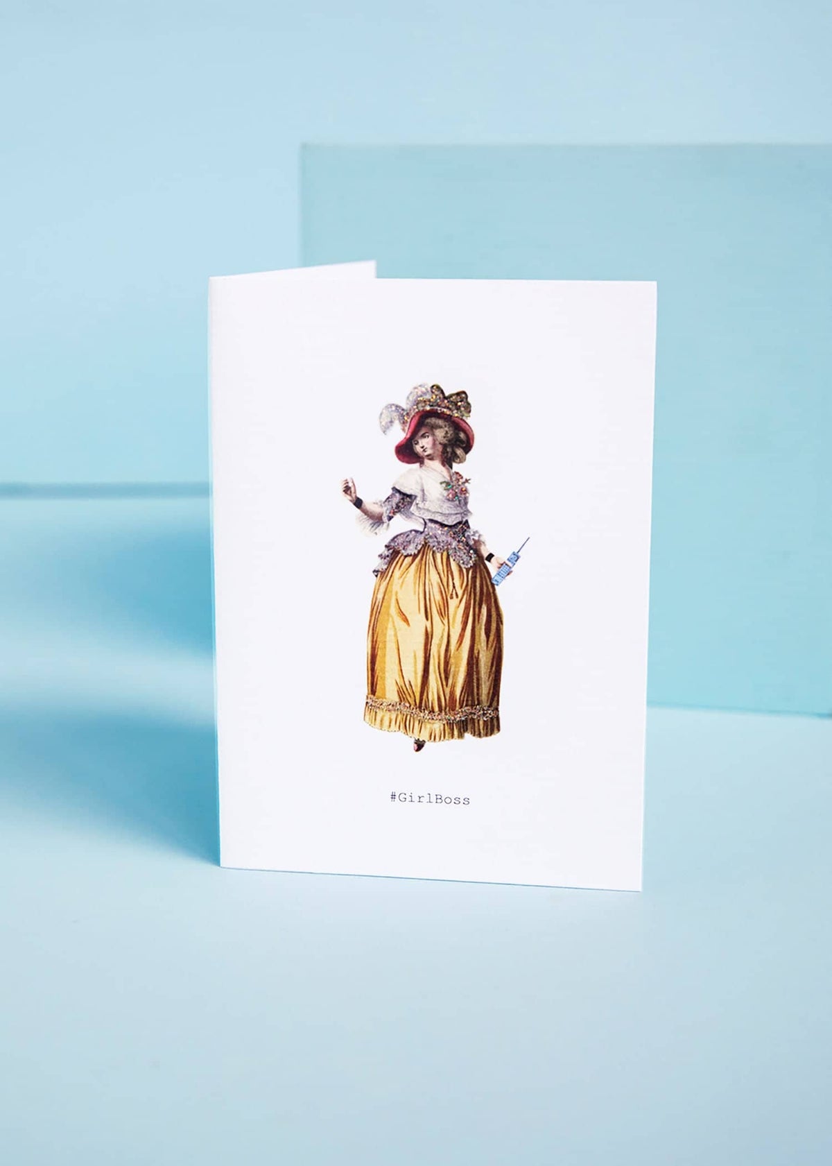 Girl Boss Greeting Card
