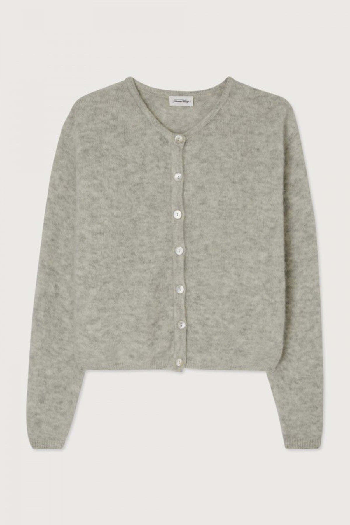 Wool Cardigan - Light Grey