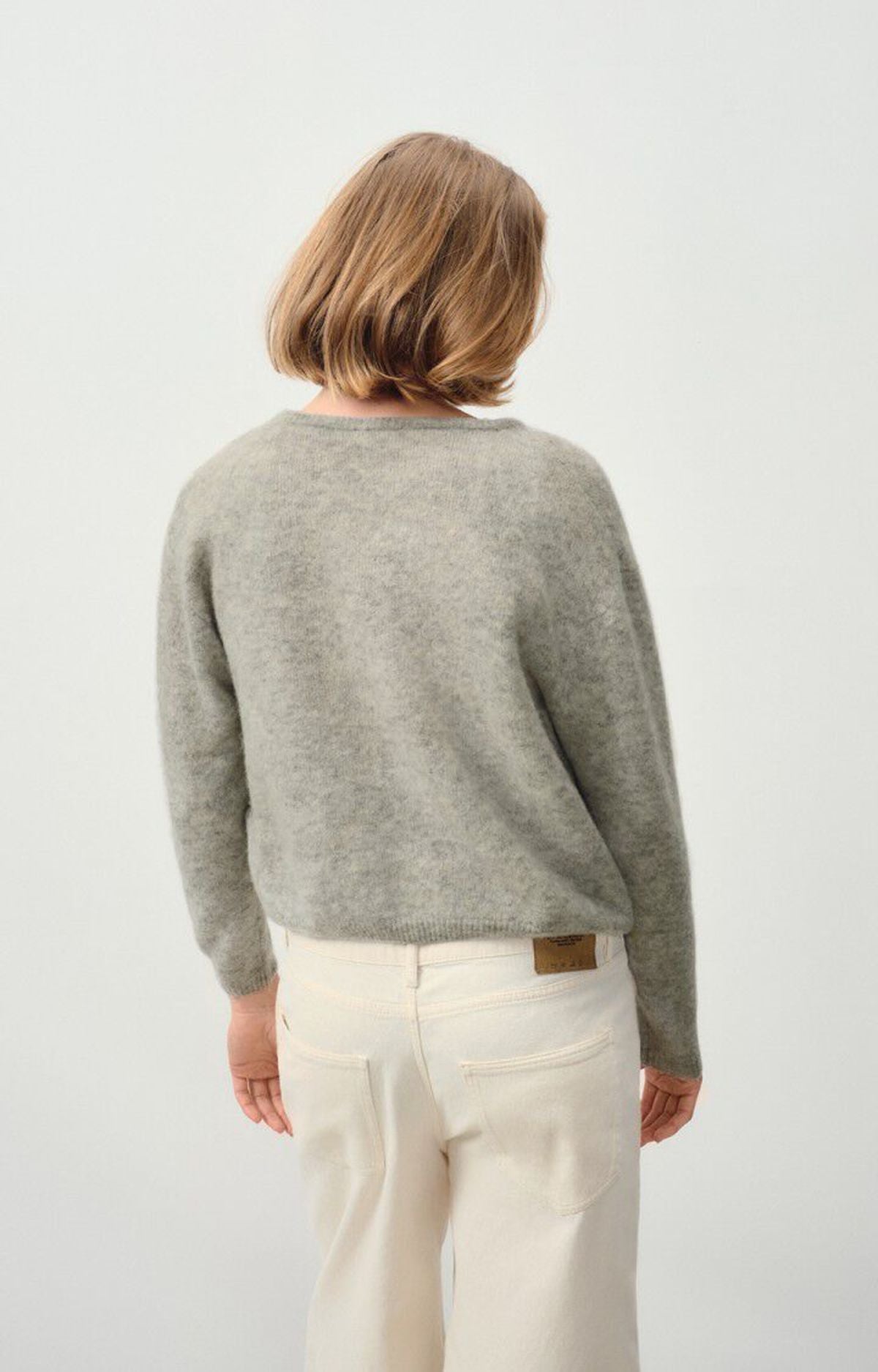 Wool Cardigan - Light Grey