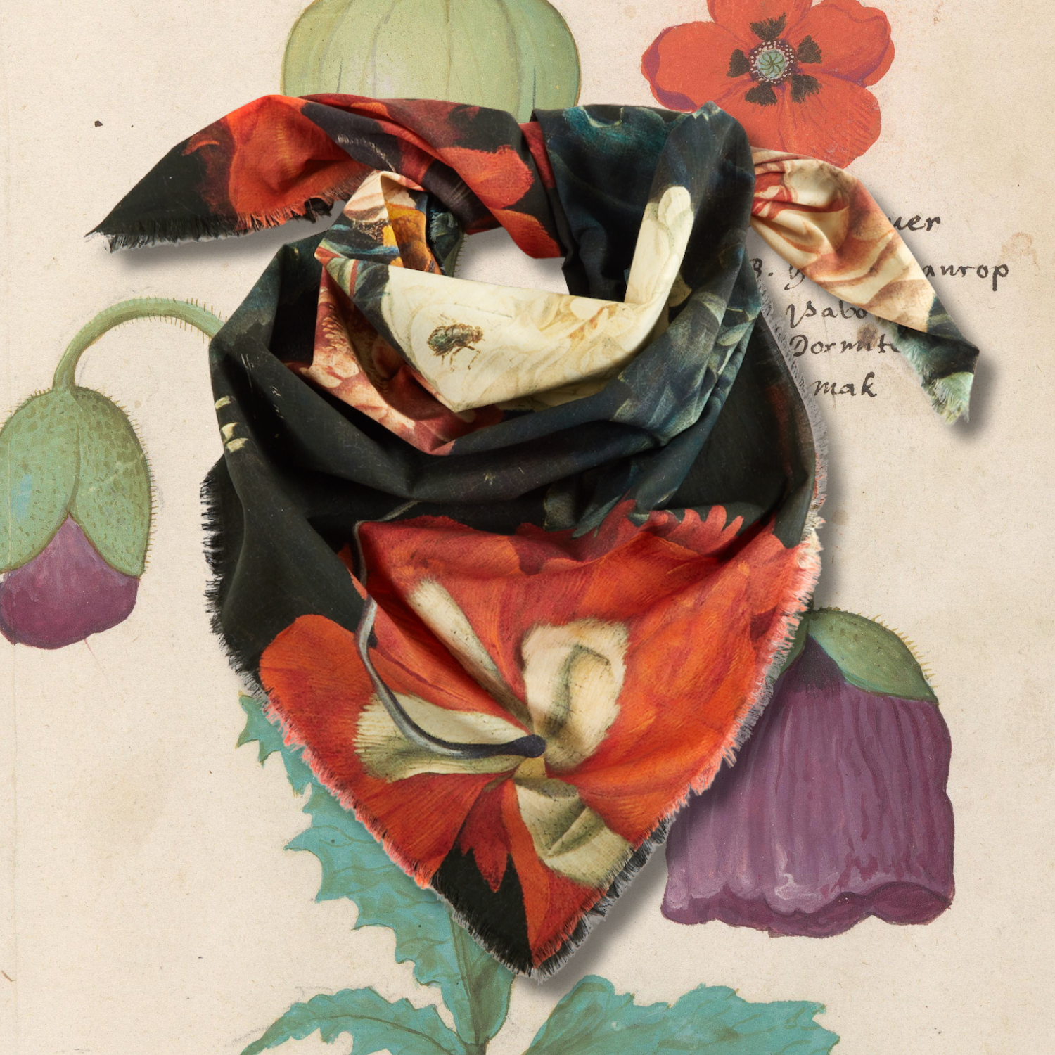 POPPY LARGE BANDANA