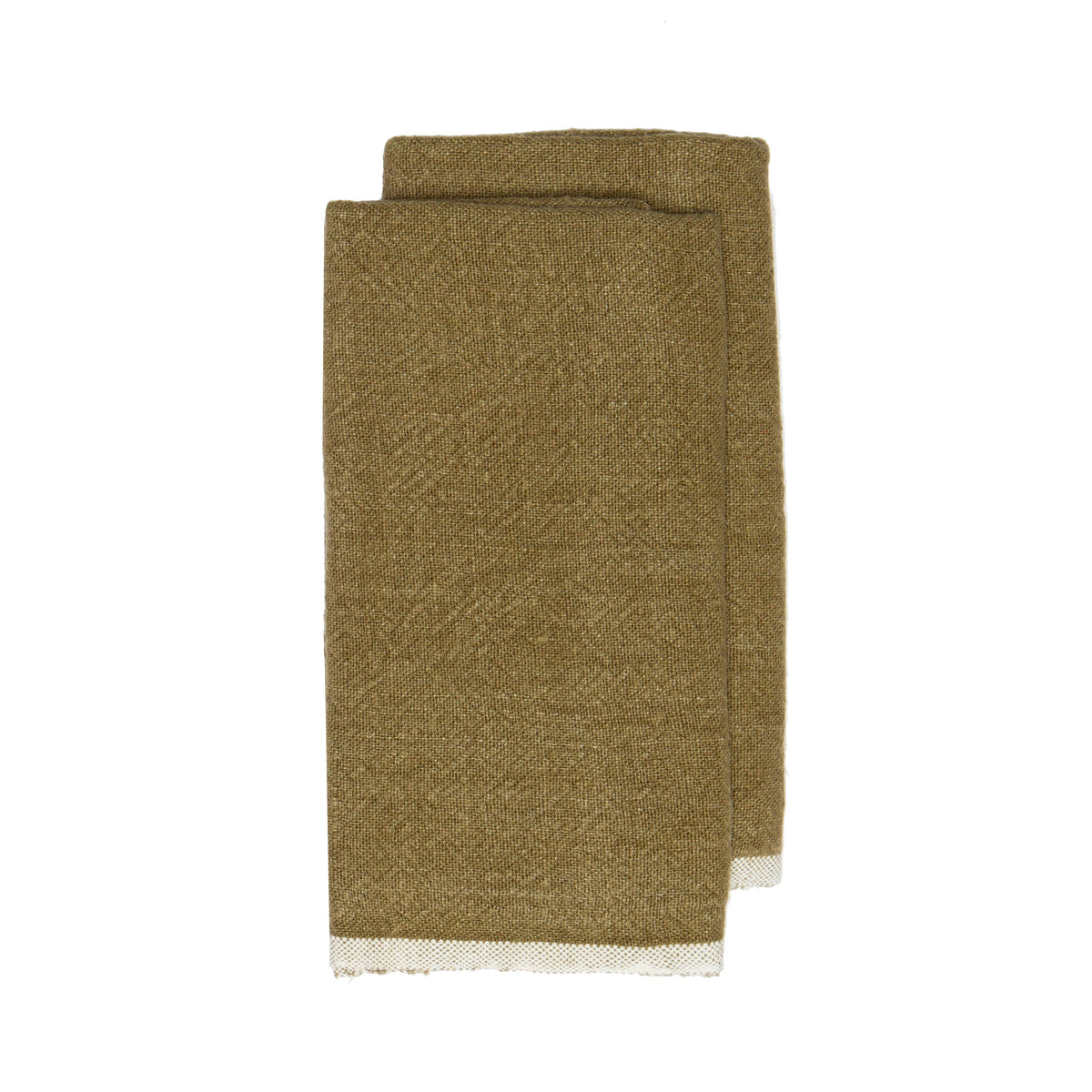 Forest Green Linen Tea Towels 20x30 - Set of 2