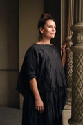 Agnès Silk Top - Black