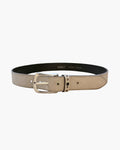 Velisa Silver Suede Belt - Cream