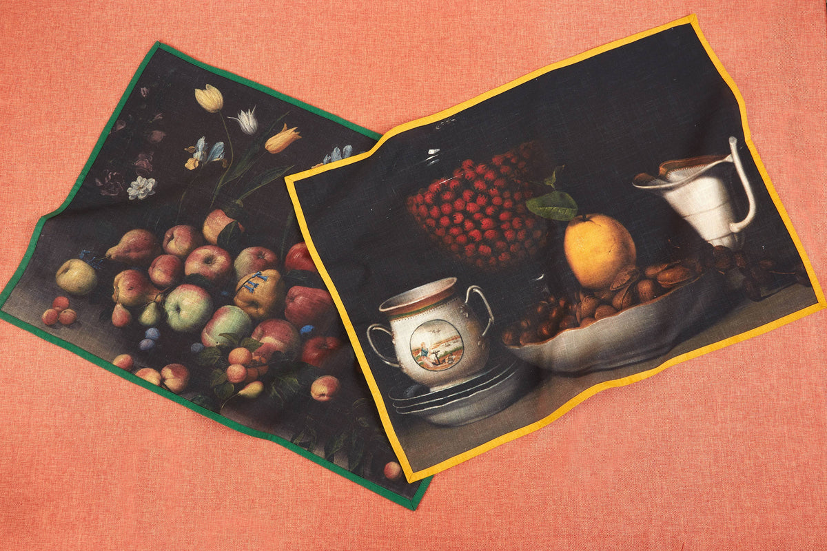 Fruits and Flowers Tea Towel 