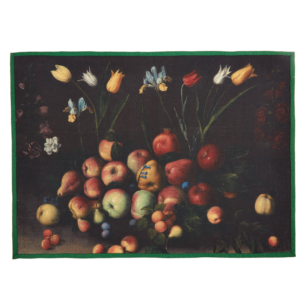 Fruits and Flowers Tea Towel 