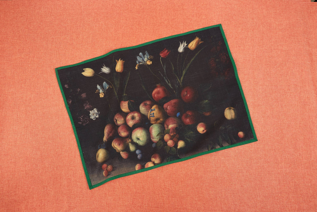 Fruits and Flowers Tea Towel 