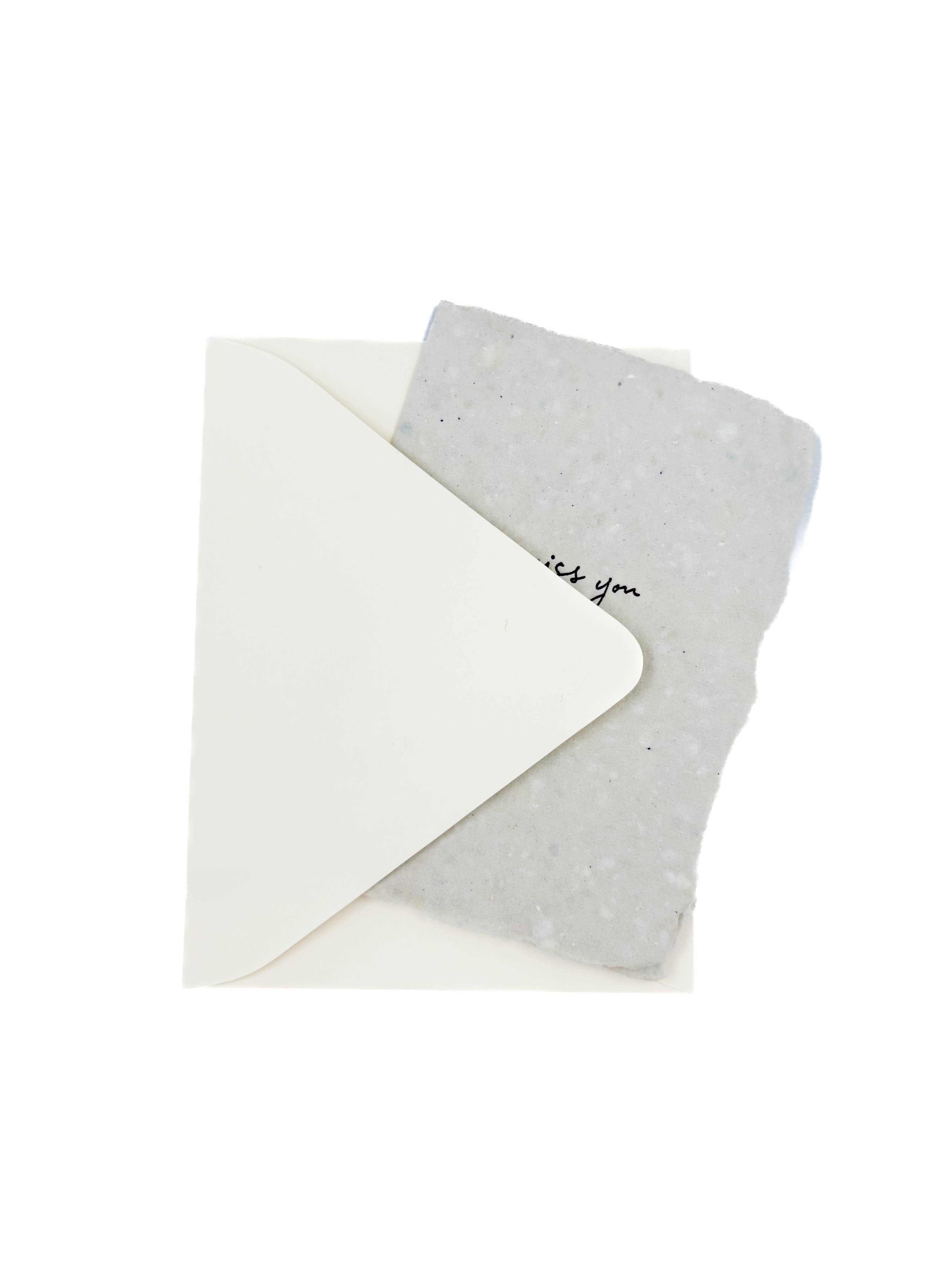 I miss you card