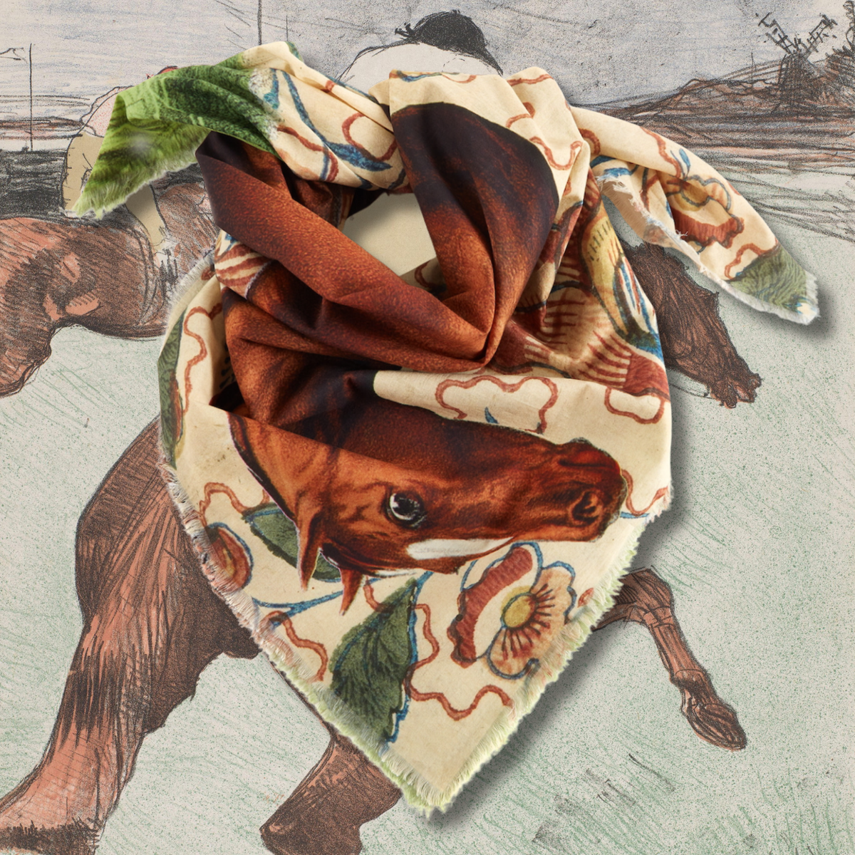 HORSE COUNTRY LARGE BANDANA