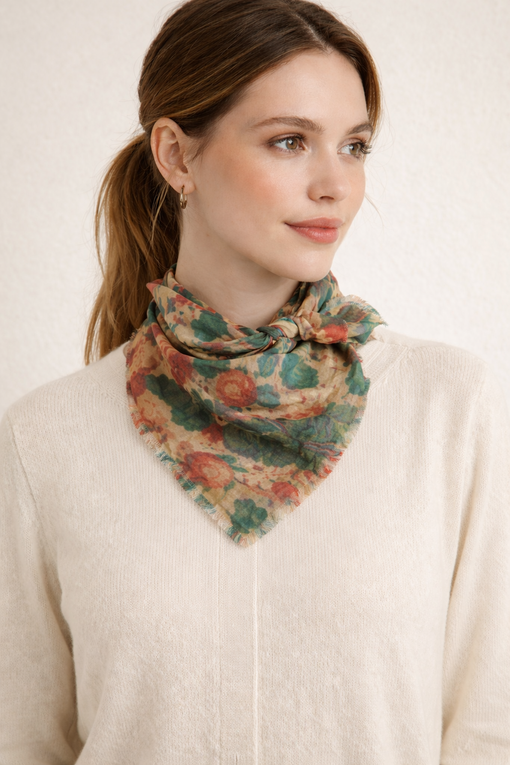 ENGLISH GARDEN VOILE BANDANA