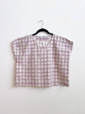 Zélia Top Lavender Grid