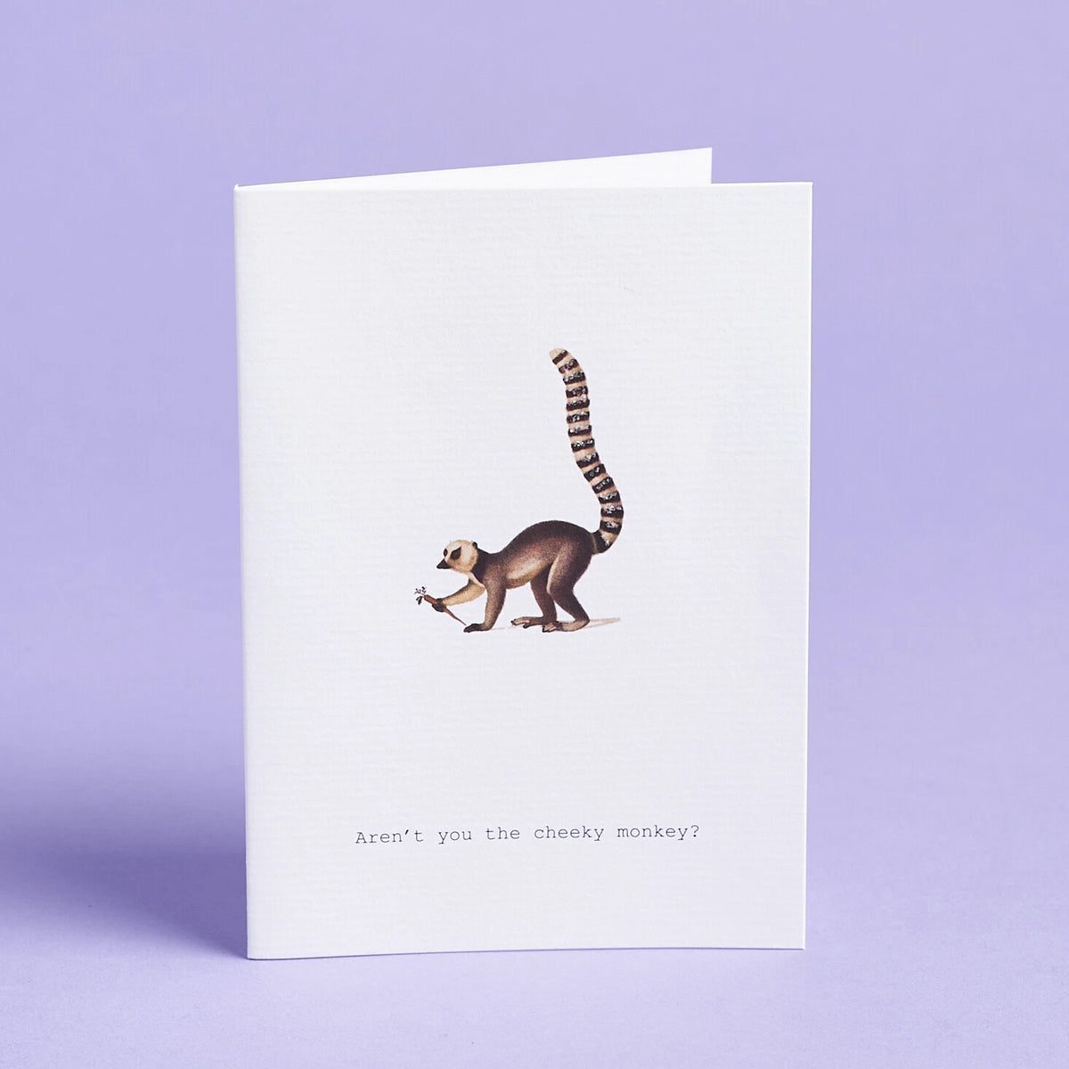 Aren't You the Cheeky Monkey Greeting Card